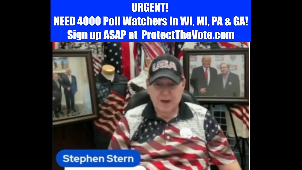 URGENT! NEED 4000 POLL WATCHERS! PROTECTTHEVOTE.COM