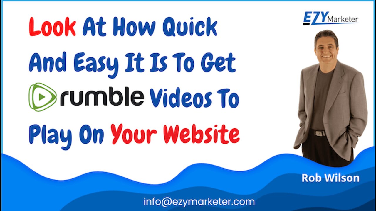 How To Use Rumble Embed Codes On EzyMarketer So Rumble Videos Display On Your Website