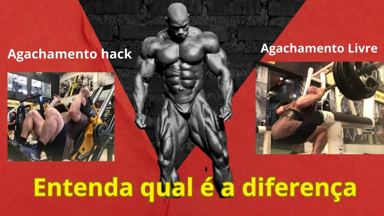 Qual é a diferença entre o agachamento Hack e o agachamento livre?