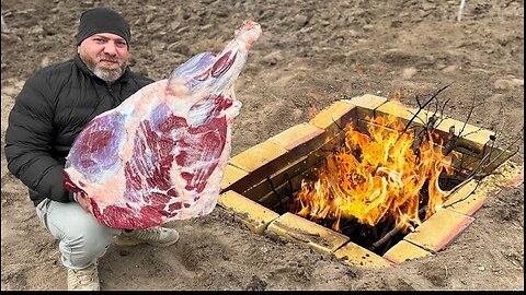 I Covered The Giant Beef With Dirt For The Perfect Holiday Dinner