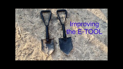 Improving a surplus E tool- folding shovel