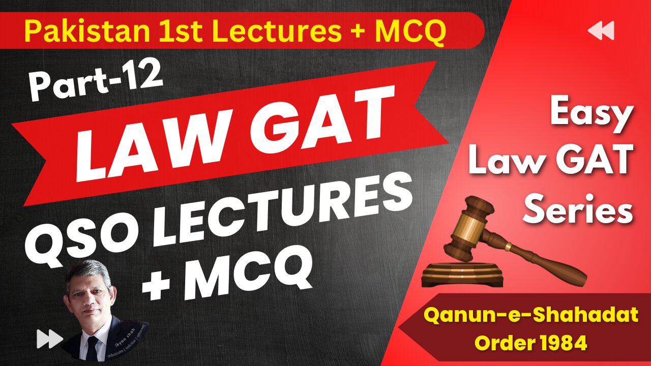 Law GAT QSO plus MCQ Part 12