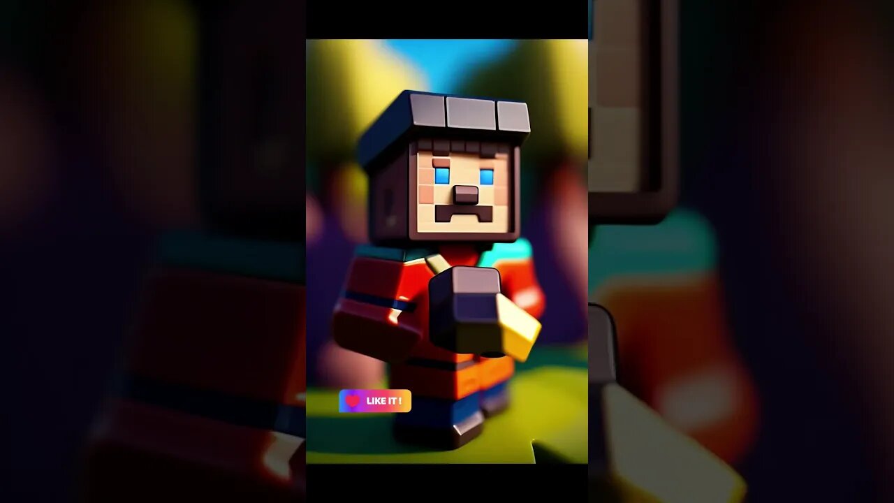 Minecraft Steve AI Portraits #shorts