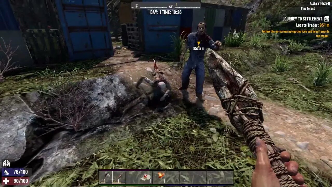 7 Days to Die: Dr Pointy End: Day 1