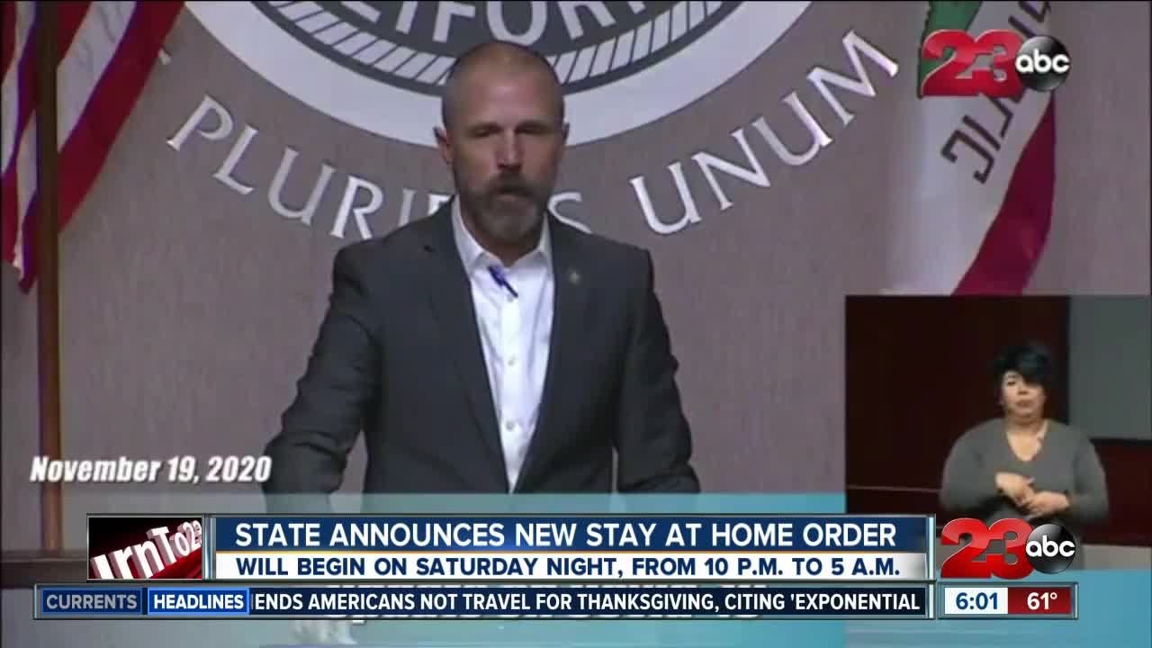 Governor Gavin Newsom issues new stay at home order