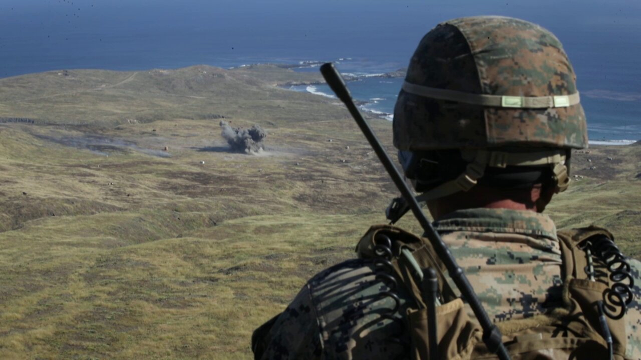 1st Anglico Controls Close Air Support Missions on San Clemente Island