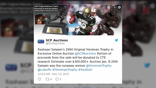 Rashaan Salaam's Heisman Trophy Will Be Auctioned Off