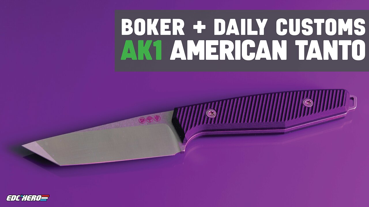 Boker AK1 American Tanto unboxing & overview.