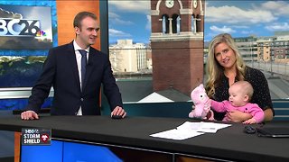 Baby anchor trains on NBC26 Today