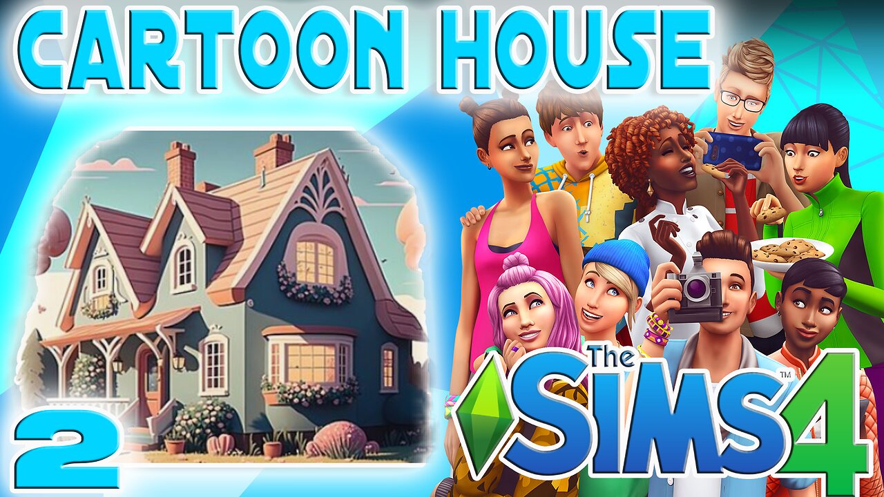 Building a Cartoon House in the Sims 4