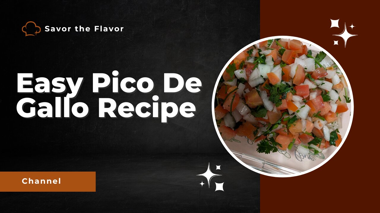 Pico De Gallo Easy Recipe