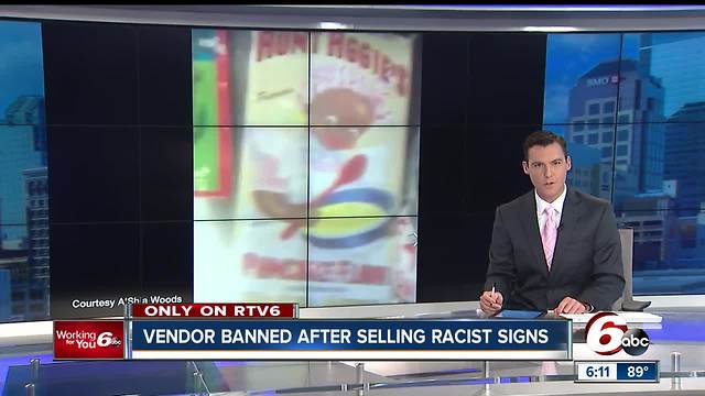 Vendor banned from Ducktail Run car show over racist signs
