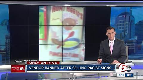 Vendor banned from Ducktail Run car show over racist signs
