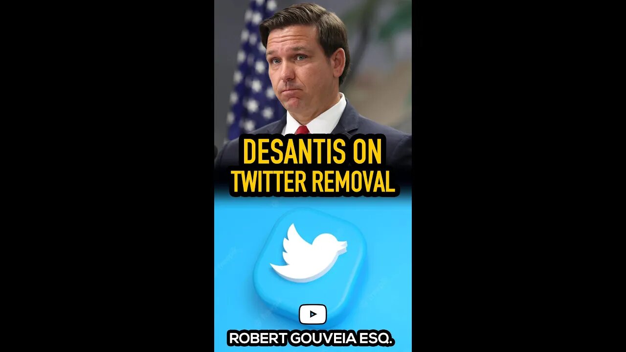 DeSantis on Twitter Removal: BIG Mistake! #shorts