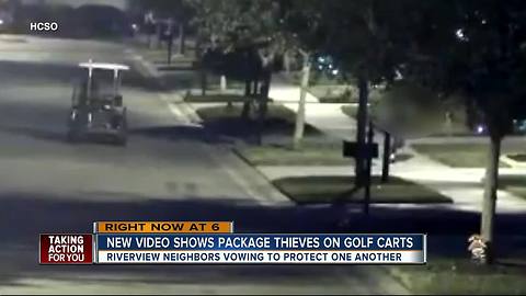 Deputies searching for golf cart porch pirates in Hillsborough County