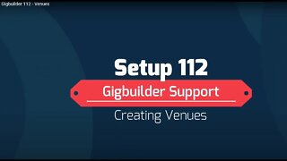 Gigbuilder 112 - Venues