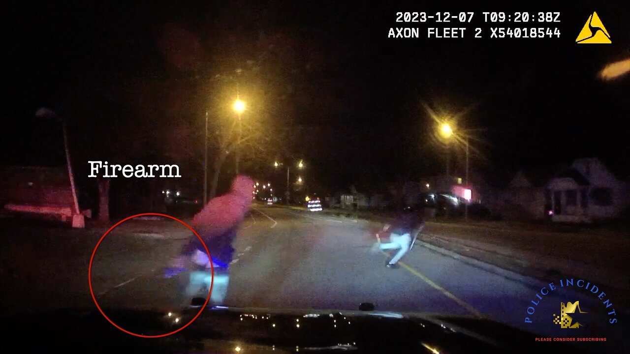 Pursuit ends in a crash and armed thief shot by cops