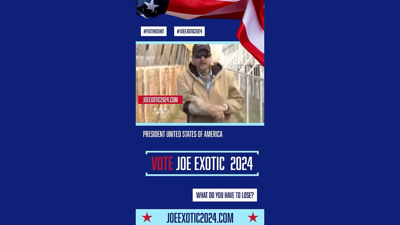 Joe Exotic TV- Joe Exotic for President Campaign Video