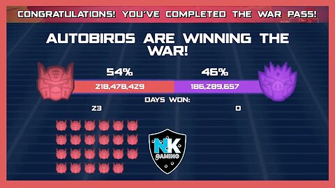 War Pass Season 18 Completed