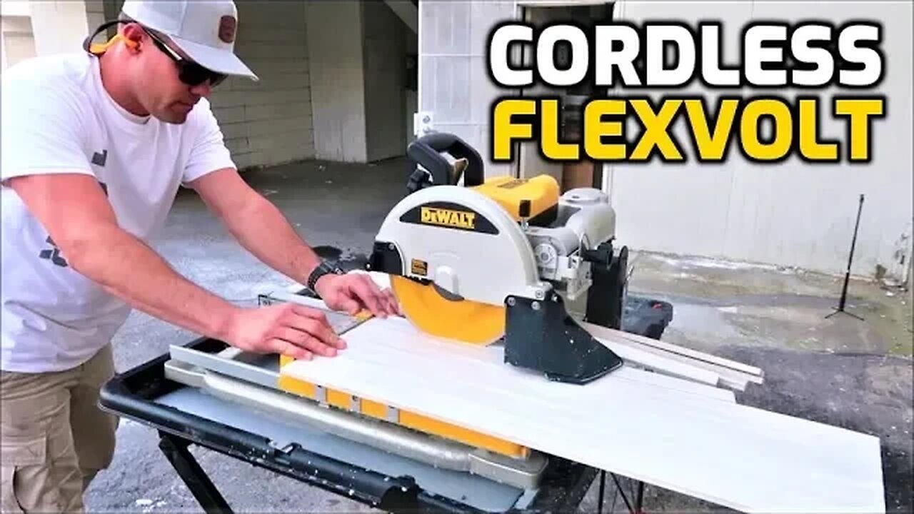 Dewalt Cordless Flexvolt 10" Wet Tile Saw