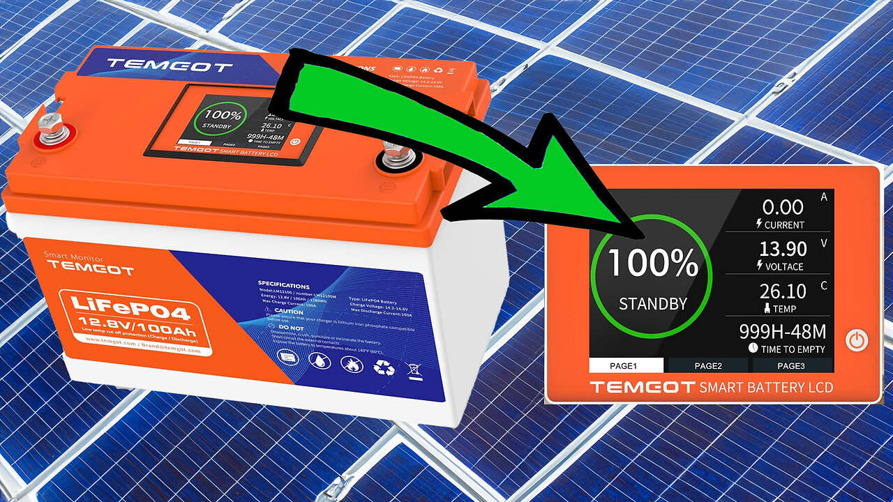 Temgot 12V 100AH LifePO4 Battery Test