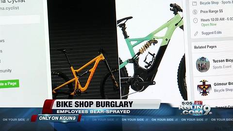 Employees at Bike shop bear-sprayed during robbery