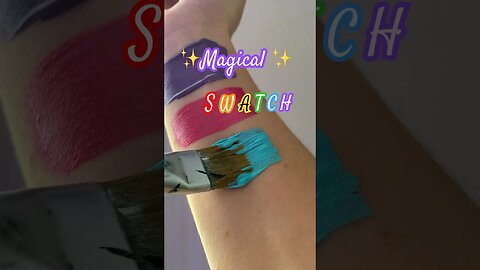 Rainbow Swatch Makes 🌈 ☁️ ✨ #artwork #painting #swatch #rainbow #magical #acrylicpainting