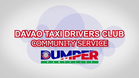 DAVAO TAXI DRIVERS CLUB COMMUNITY SERVICE
