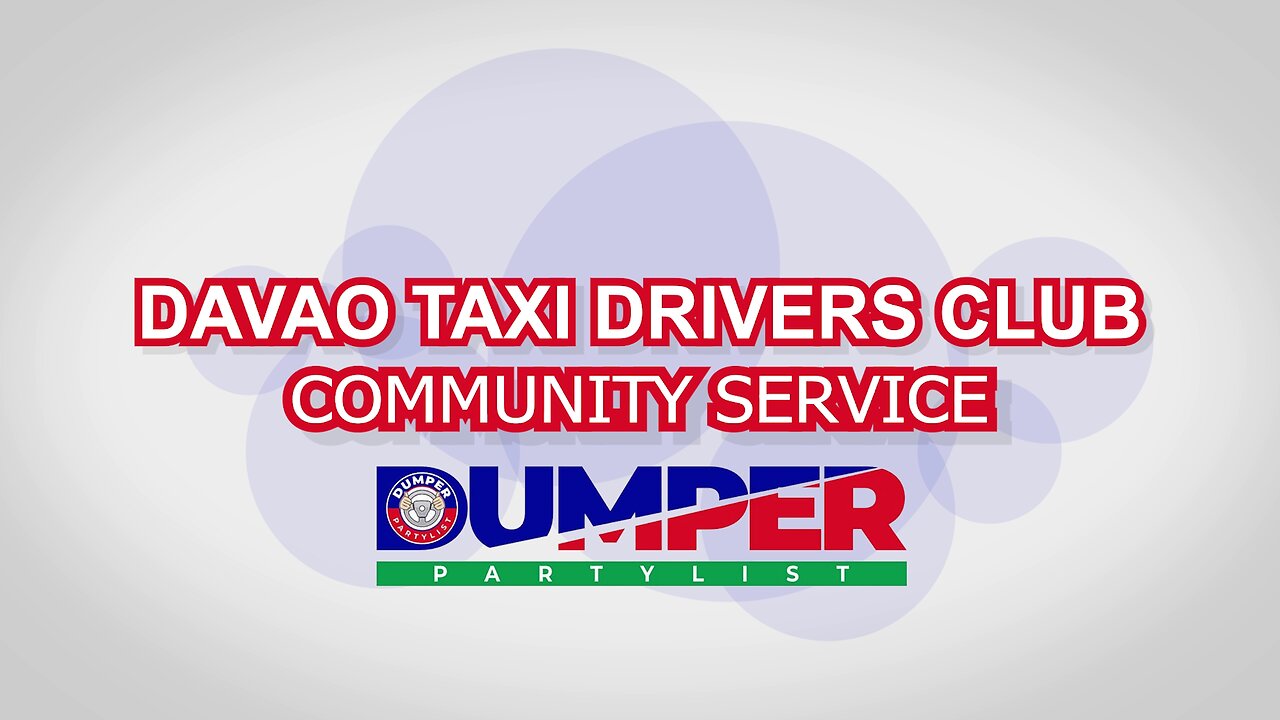 DAVAO TAXI DRIVERS CLUB COMMUNITY SERVICE