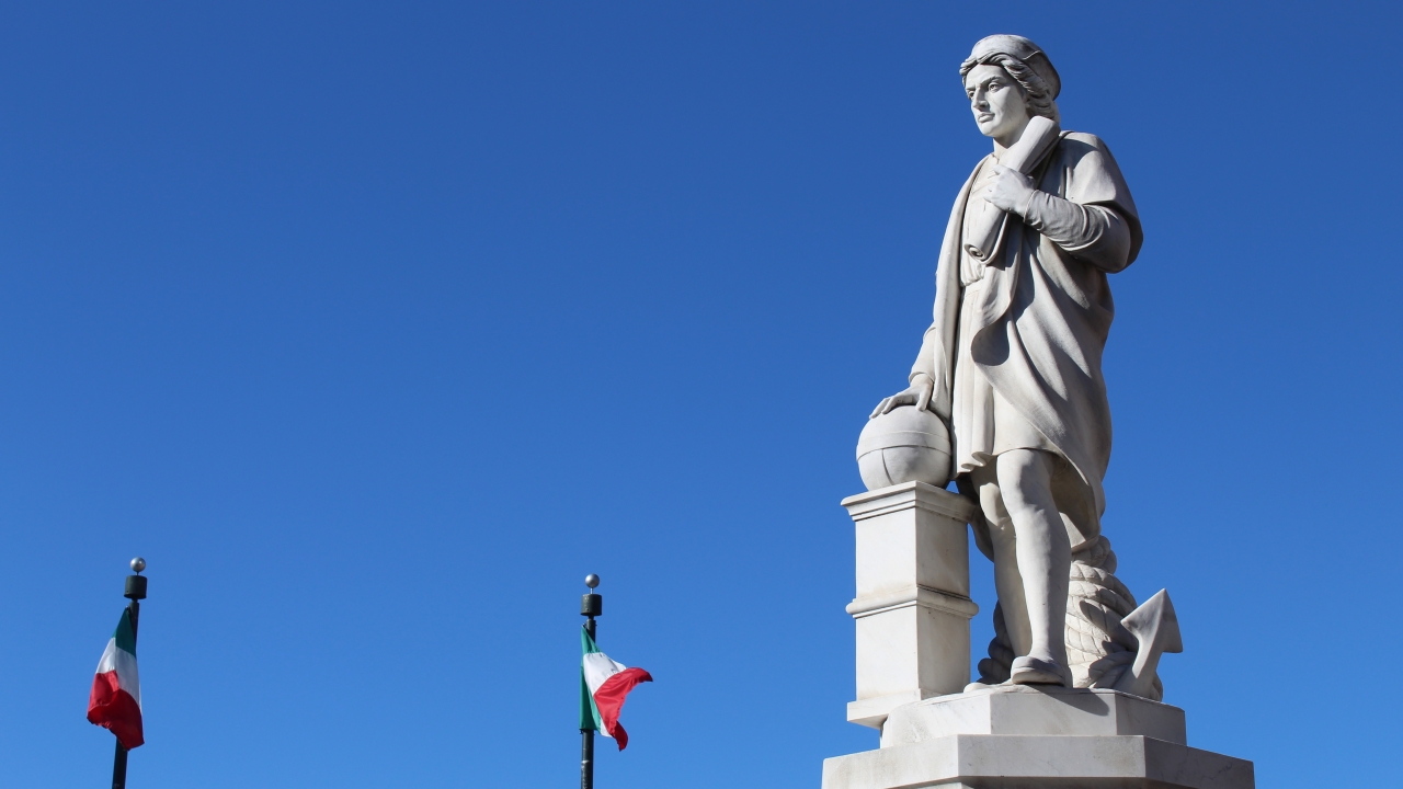 Demonstrators topple Christopher Columbus statue in Baltimore