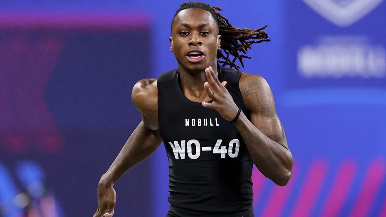 Xavier Worthy Record Breaking 40 yard Dash (Unseen Angles)