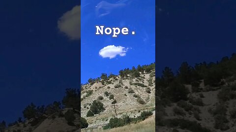 NOPE That cloud hasn't moved all day 👽👽 #nope #shorts #alien #funny
