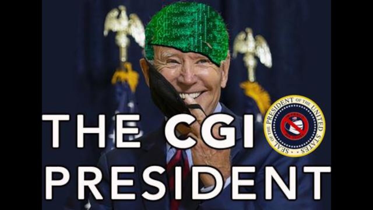 The CGI PRESIDENT: BIDEN CAUGHT USING A GREEN SCREEN - FAKE PRESS COMMENTS