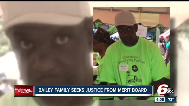 Aaron Bailey's family seeks justice from Merit Board as they determine career fate of two officers