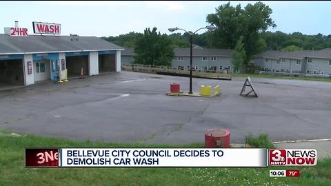 Bellevue City Council decides to demolish car wash on property owned by Councilman Pat Shannon