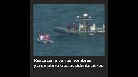 La Guardia Costera rescata a cuatro personas y un perro tras un accidente aéreo en Florida