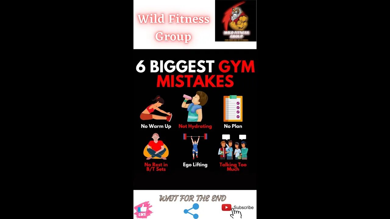 🔥6 biggest gym mistakes🔥#shorts🔥#viralshorts🔥#fitnessshorts🔥#wildfitnessgroup🔥