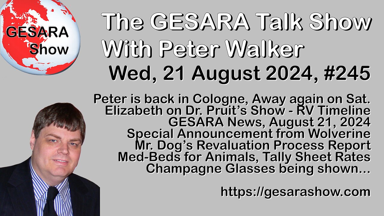 2024-08-21 GESARA Talk Show 245 - Wednesday