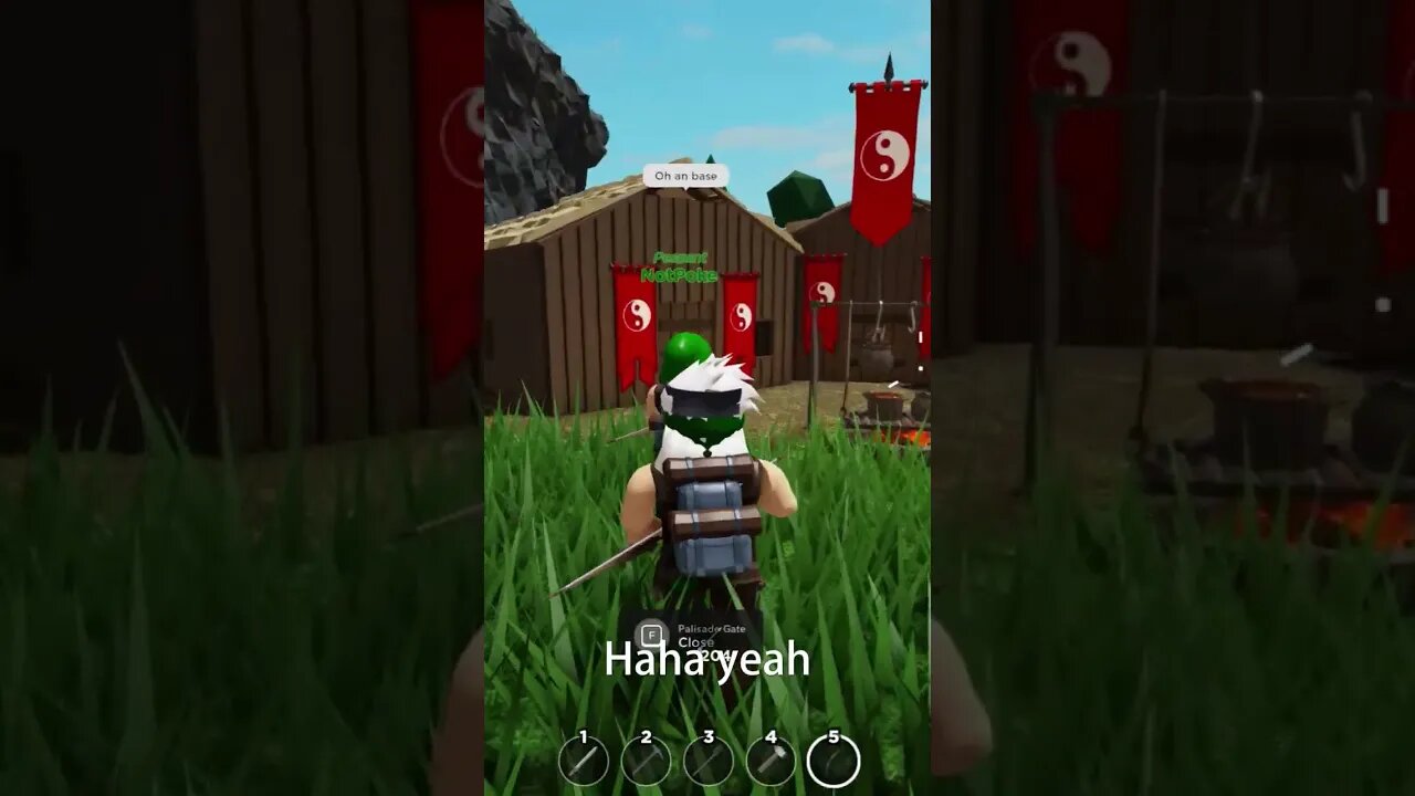 Raiding a small village in Roblox The Survival Game (GONE WRONG) #shorts