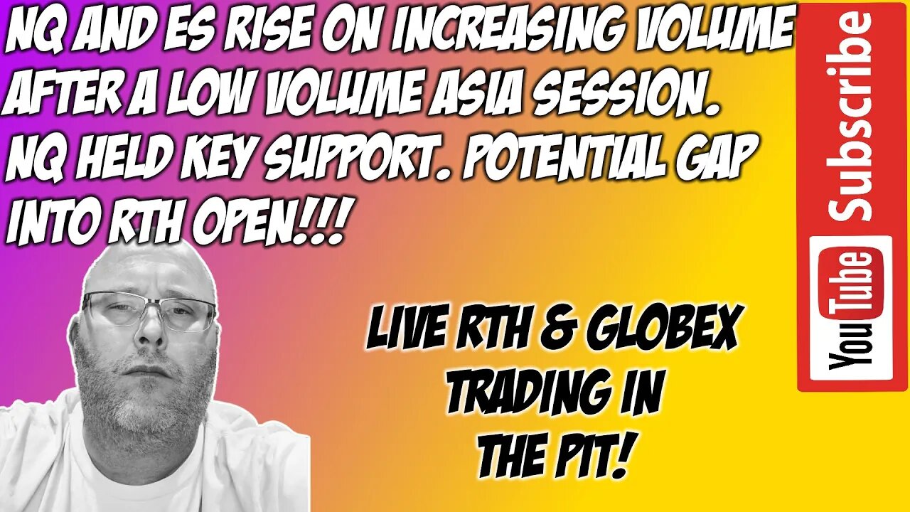 ES E-mini S&P500 & NQ NASDAQ 100 - RTH Futures Live Stream - The Pit Futures Trading