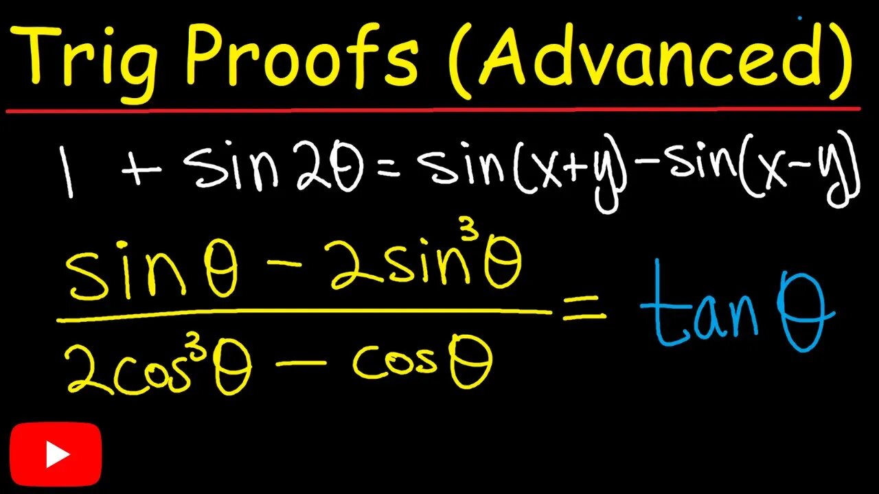 Advanced Trigonometric Proofs (Jae Academy)