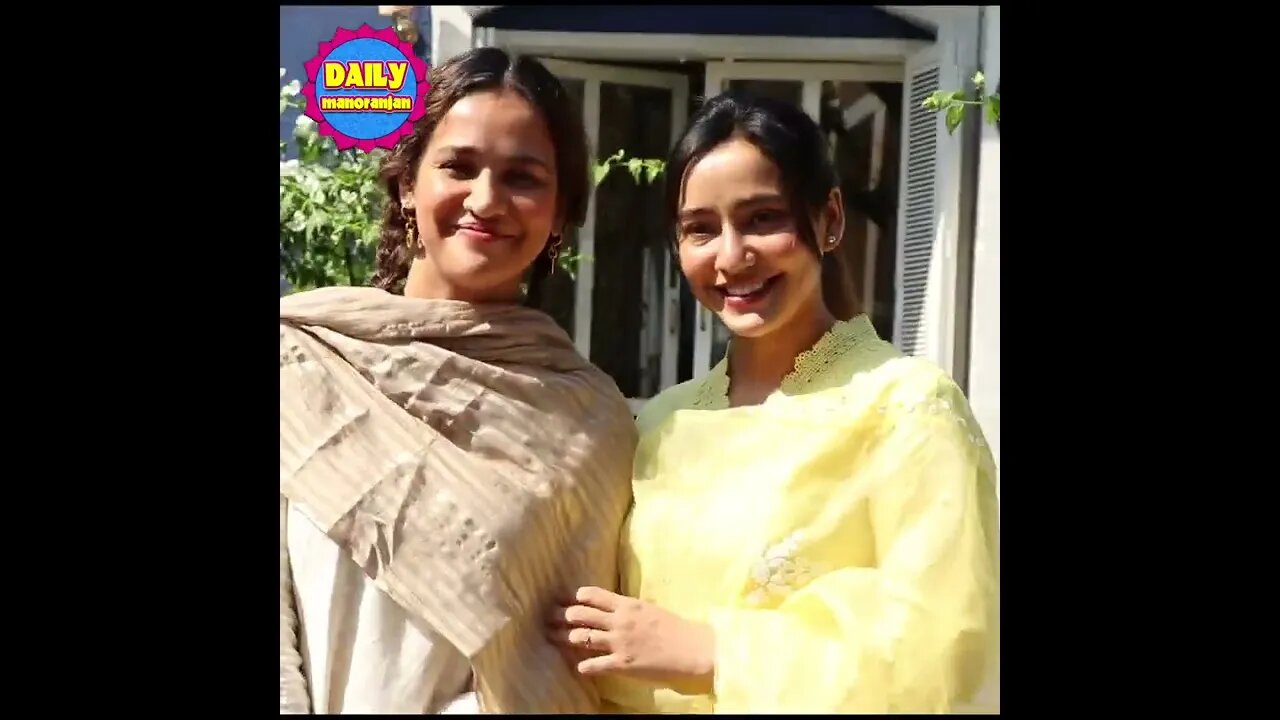 Neha Sharma & Aisha Sharma Snapped At Cafe In Bandra