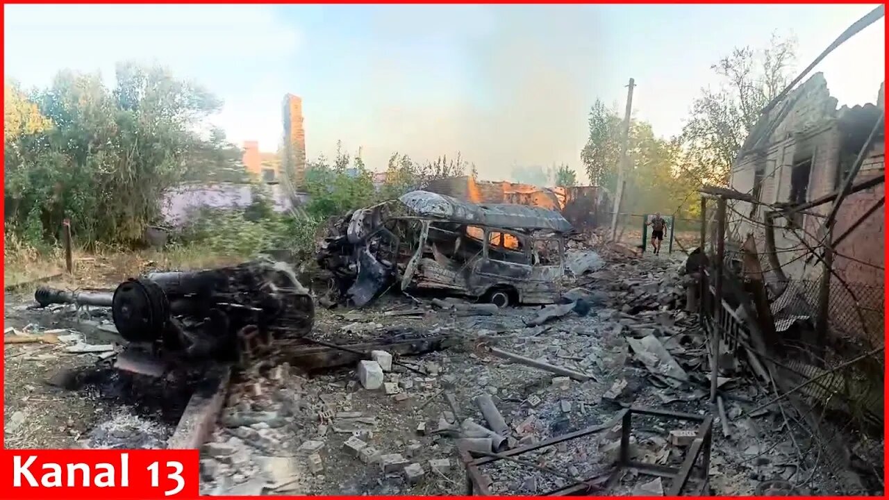 "Our car, our ammunition exploded" - the image of Russian homes hit by rockets