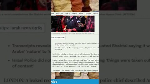Fire Racist Israeli Police Commissioner #news #israeli #israel #fire #racist #racism #police #asap