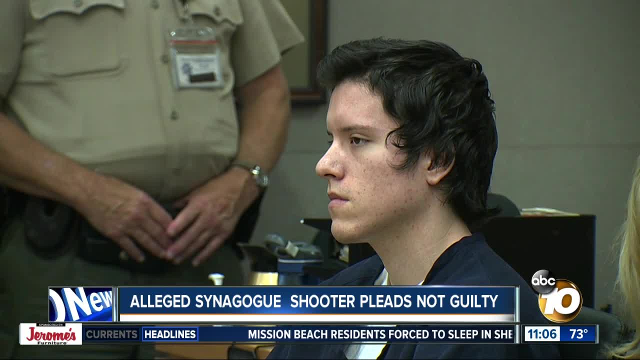 Accused synagogue shooter pleads not guilty in latest arraignment