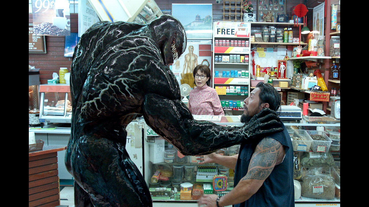 Venom saved the Saleswoman