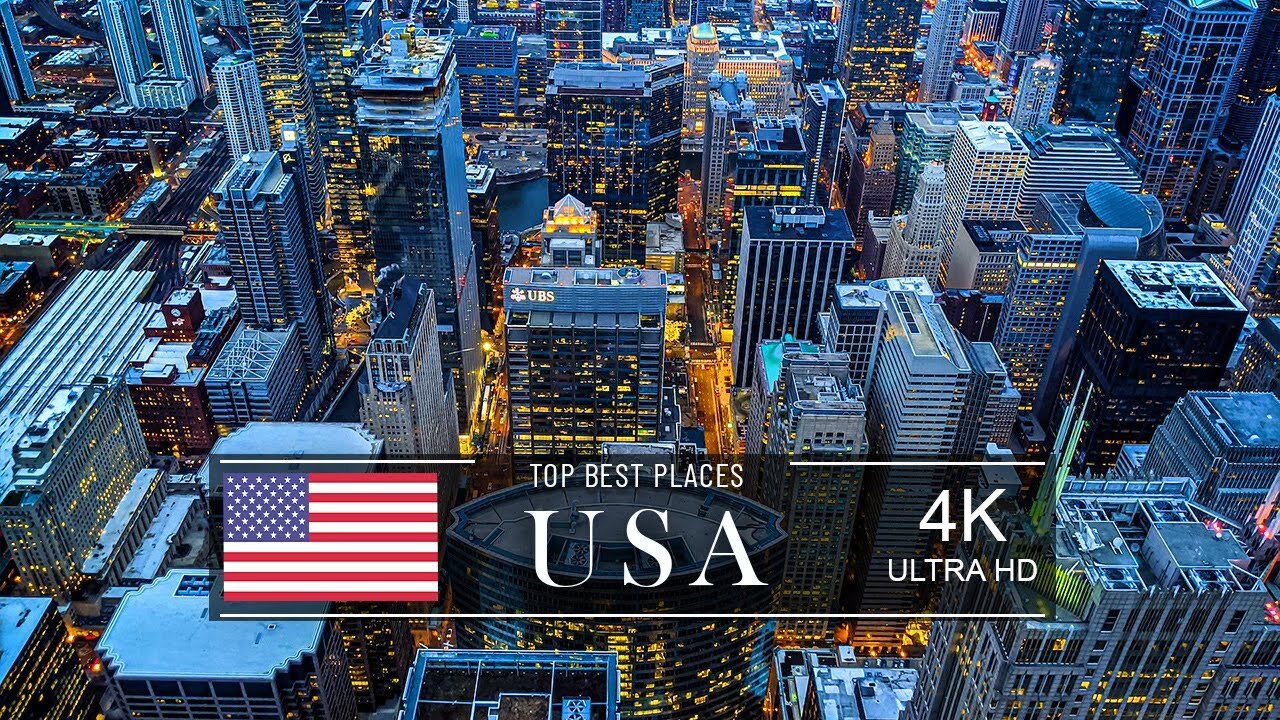 UltraHD Unite4Kd States America city Tour in HD 60FPS Video