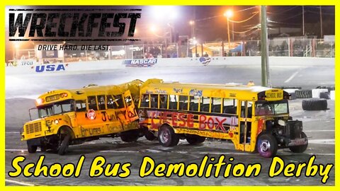 Wreckfest Derby in a School Bus