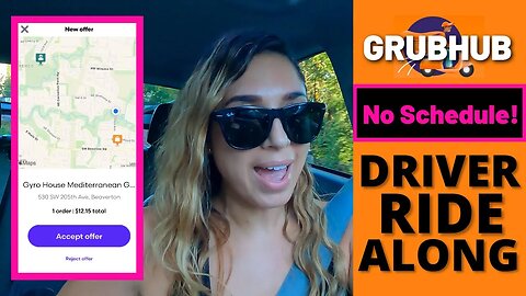 GrubHub Driver Ride Along Food Delivery | No Scheduled Blocks! Can I Still Make Money? | Part 1
