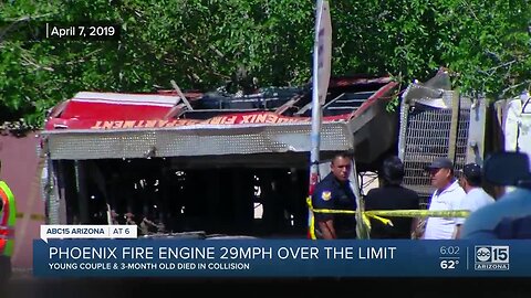 Report: PHX fire truck went up to 69 mph before deadly crash